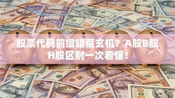股票代码前缀暗藏玄机？A股B股H股区别一次看懂！
