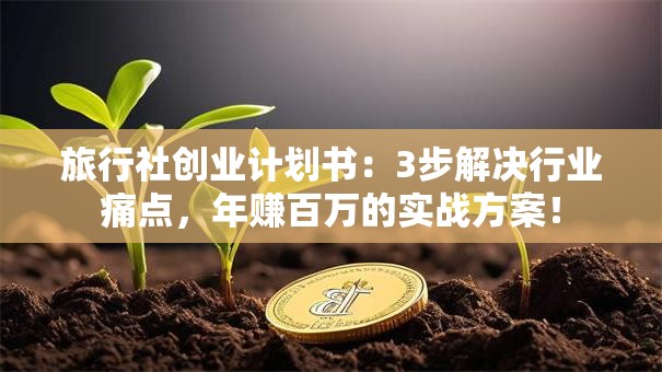 旅行社创业计划书：3步解决行业痛点，年赚百万的实战方案！
