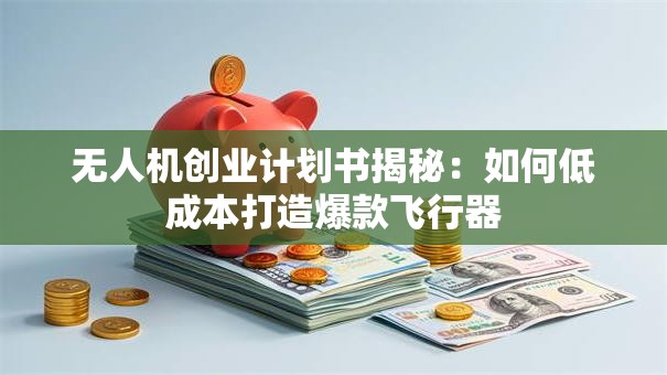 无人机创业计划书揭秘：如何低成本打造爆款飞行器