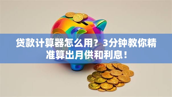 贷款计算器怎么用？3分钟教你精准算出月供和利息！