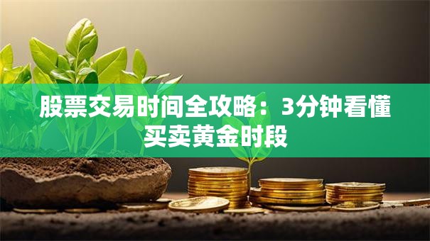 股票交易时间全攻略：3分钟看懂买卖黄金时段