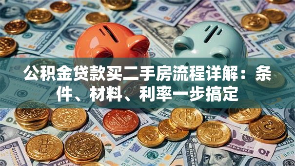 公积金贷款买二手房流程详解：条件、材料、利率一步搞定