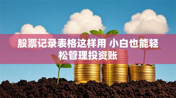 股票记录表格这样用 小白也能轻松管理投资账