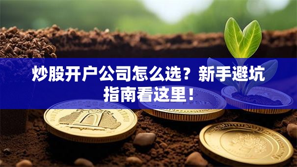 炒股开户公司怎么选？新手避坑指南看这里！