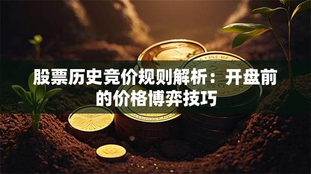 股票历史竞价规则解析：开盘前的价格博弈技巧