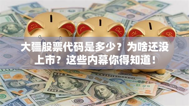大疆股票代码是多少？为啥还没上市？这些内幕你得知道！