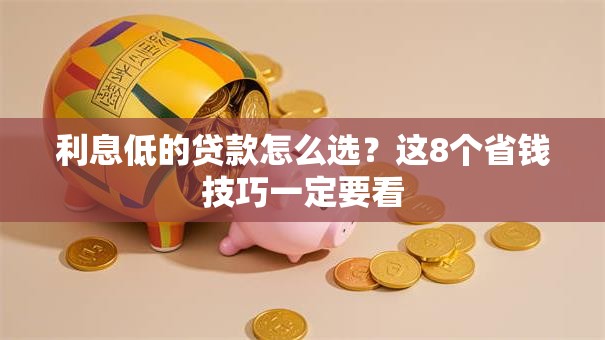 利息低的贷款怎么选？这8个省钱技巧一定要看