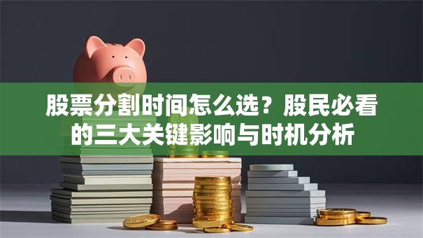 股票分割时间怎么选？股民必看的三大关键影响与时机分析