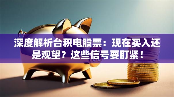 深度解析台积电股票：现在买入还是观望？这些信号要盯紧！