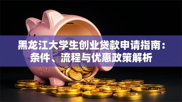 黑龙江大学生创业贷款申请指南：条件、流程与优惠政策解析