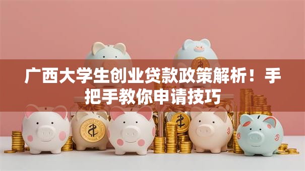 广西大学生创业贷款政策解析！手把手教你申请技巧