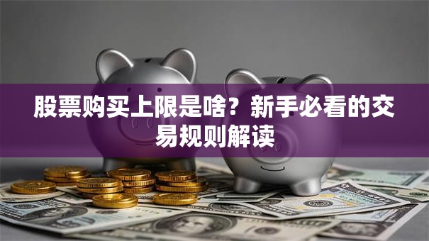 股票购买上限是啥？新手必看的交易规则解读