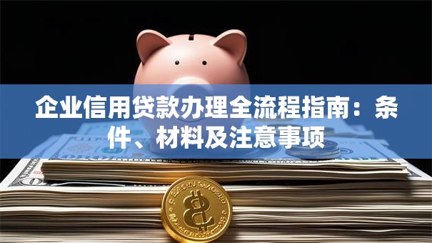 企业信用贷款办理全流程指南：条件、材料及注意事项
