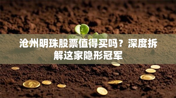 沧州明珠股票值得买吗？深度拆解这家隐形冠军