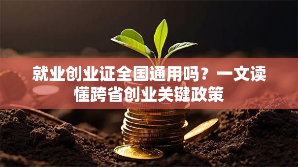 就业创业证全国通用吗？一文读懂跨省创业关键政策