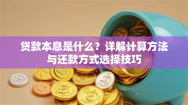 贷款本息是什么？详解计算方法与还款方式选择技巧