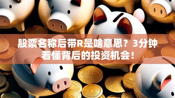 股票名称后带R是啥意思？3分钟看懂背后的投资机会！