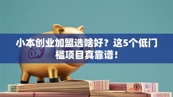 小本创业加盟选啥好？这5个低门槛项目真靠谱！