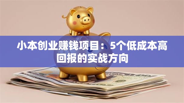 小本创业赚钱项目：5个低成本高回报的实战方向