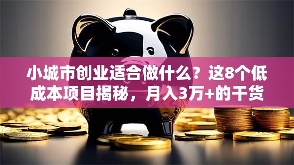 小城市创业适合做什么？这8个低成本项目揭秘，月入3万+的干货来了！