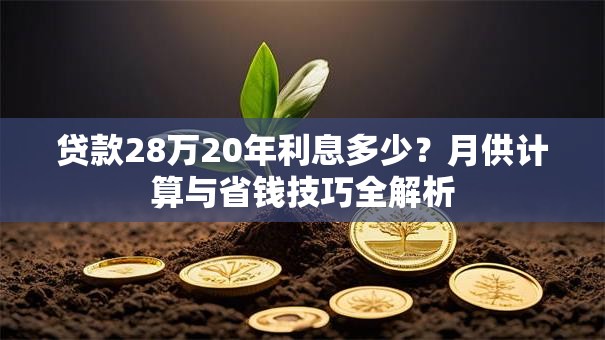 贷款28万20年利息多少？月供计算与省钱技巧全解析