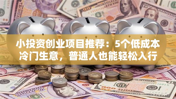 小投资创业项目推荐：5个低成本冷门生意，普通人也能轻松入行！