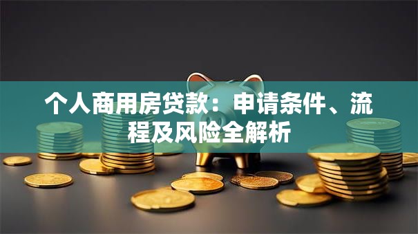 个人商用房贷款：申请条件、流程及风险全解析