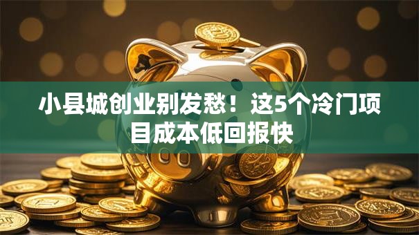 小县城创业别发愁！这5个冷门项目成本低回报快