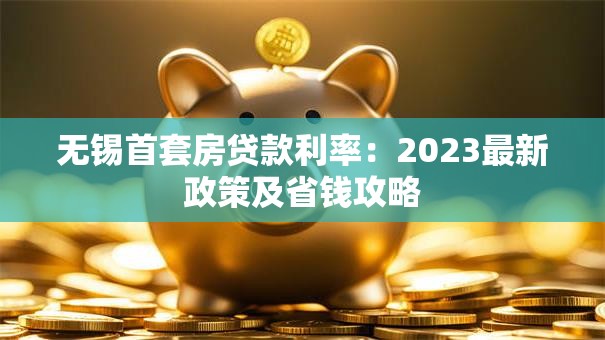 无锡首套房贷款利率：2023最新政策及省钱攻略