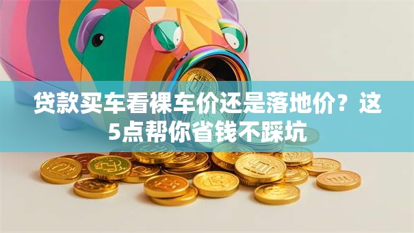 贷款买车看裸车价还是落地价？这5点帮你省钱不踩坑