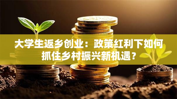 大学生返乡创业：政策红利下如何抓住乡村振兴新机遇？