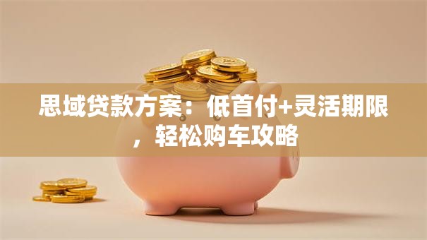 思域贷款方案：低首付+灵活期限，轻松购车攻略