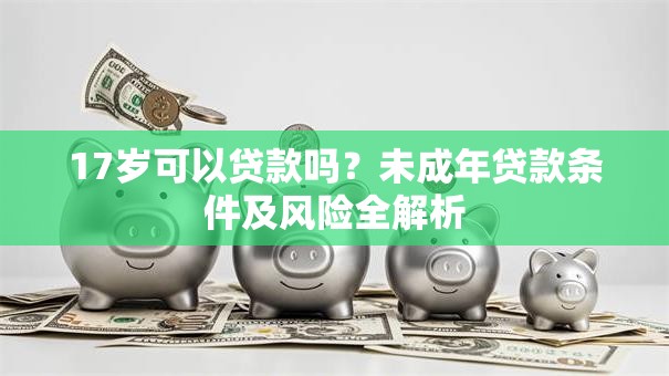 17岁可以贷款吗？未成年贷款条件及风险全解析