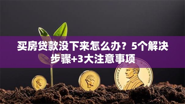 买房贷款没下来怎么办？5个解决步骤+3大注意事项