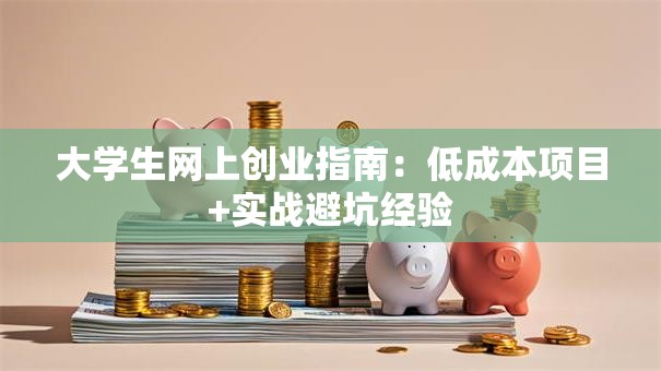 大学生网上创业指南：低成本项目+实战避坑经验