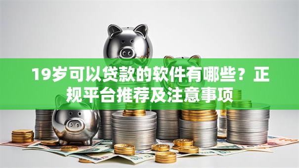 19岁可以贷款的软件有哪些？正规平台推荐及注意事项