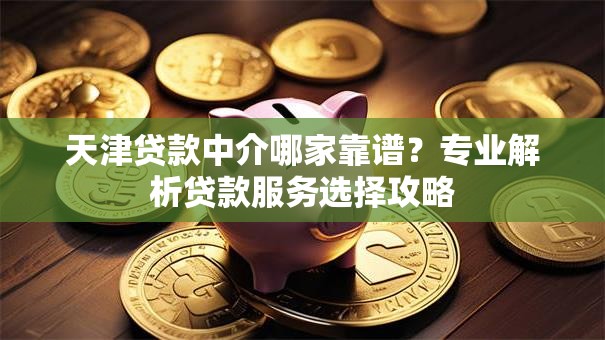 天津贷款中介哪家靠谱？专业解析贷款服务选择攻略
