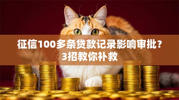 征信100多条贷款记录影响审批？3招教你补救