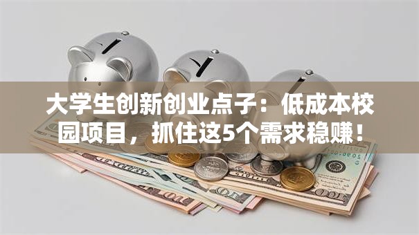 大学生创新创业点子：低成本校园项目，抓住这5个需求稳赚！