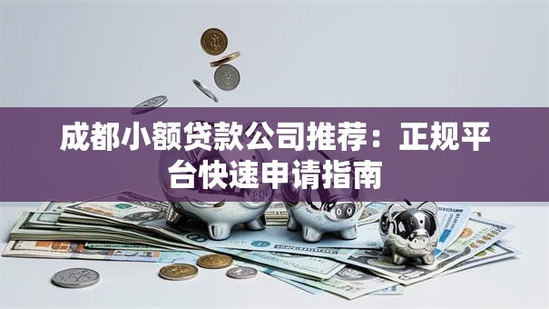 成都小额贷款公司推荐：正规平台快速申请指南