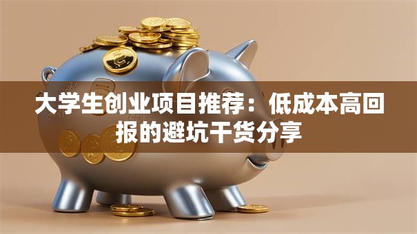 大学生创业项目推荐：低成本高回报的避坑干货分享