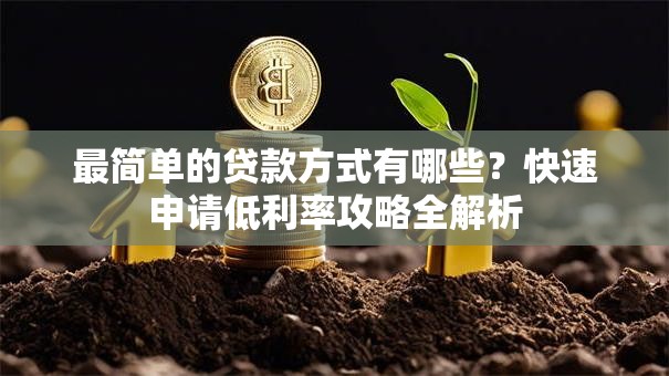 最简单的贷款方式有哪些？快速申请低利率攻略全解析