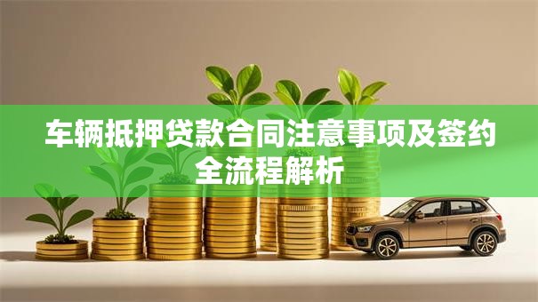 车辆抵押贷款合同注意事项及签约全流程解析