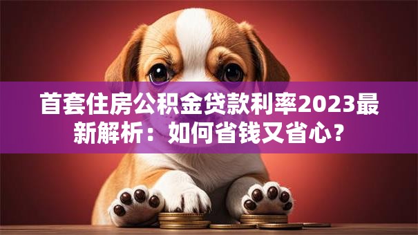 首套住房公积金贷款利率2023最新解析：如何省钱又省心？