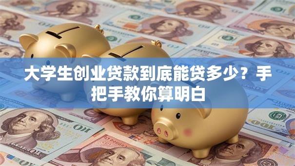 大学生创业贷款到底能贷多少？手把手教你算明白