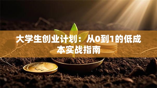 大学生创业计划：从0到1的低成本实战指南