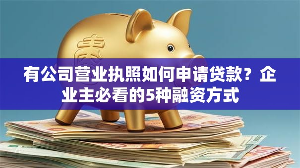 有公司营业执照如何申请贷款？企业主必看的5种融资方式