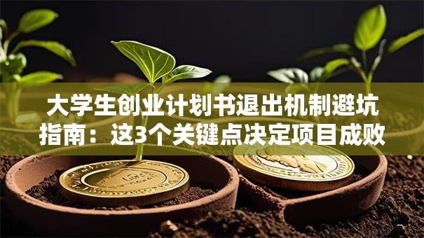 大学生创业计划书退出机制避坑指南：这3个关键点决定项目成败