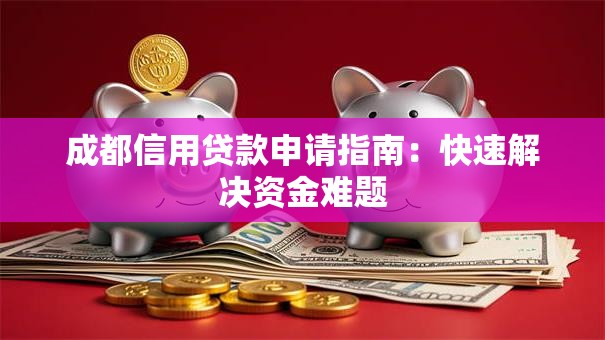 成都信用贷款申请指南：快速解决资金难题