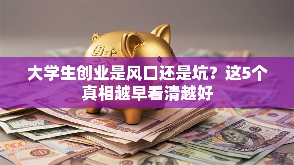 大学生创业是风口还是坑？这5个真相越早看清越好